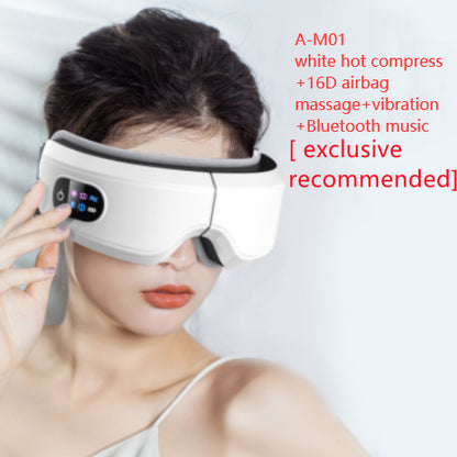 Eye Massager Air Pressure Vibration Eye Protector Bluetooth Eye Massage Relax Migraines Relief Improve Sleep